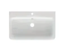 Cubico Wave 600mm Ceramic Basin Inc. Bottle Trap