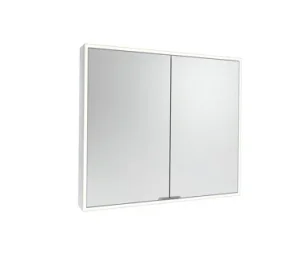 Tavistock Portrait 600 X 700mm Double Door Mirror Cabinet - Aluminium