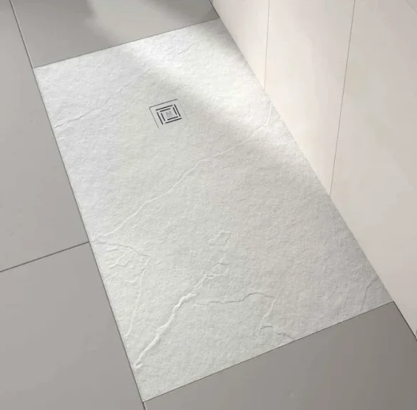 Merlyn Truestone Rectangle Tray White 1600 X 800mm product image - Image 1