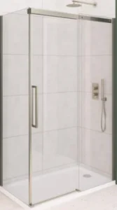 Eastbrook Corniche 2000x1100 8mm Semi-frameless Sliding Door Brushed Brass