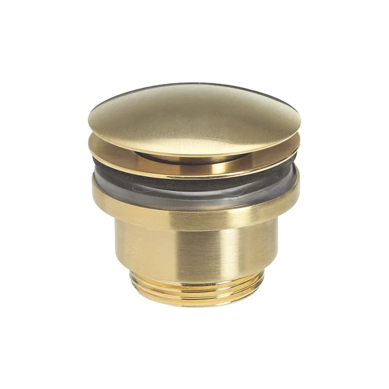 Crosswater MPRO Industrial Universal Basin Click Clack Waste Brushed Brass Unlaquered product image - Image 1