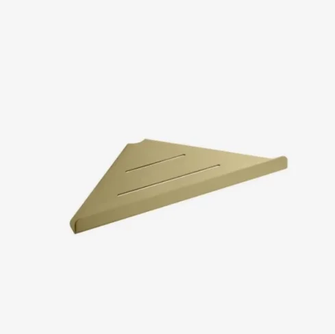 Vado Individual Corner Shelf Brushed Gold product image - Image 1