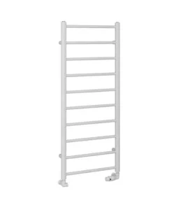 Eastbrook Tuscan Round 1200 X 500 Towel Rail Gloss White