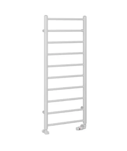 Eastbrook Tuscan Round 1200 X 500 Towel Rail Gloss White product image - Image 1