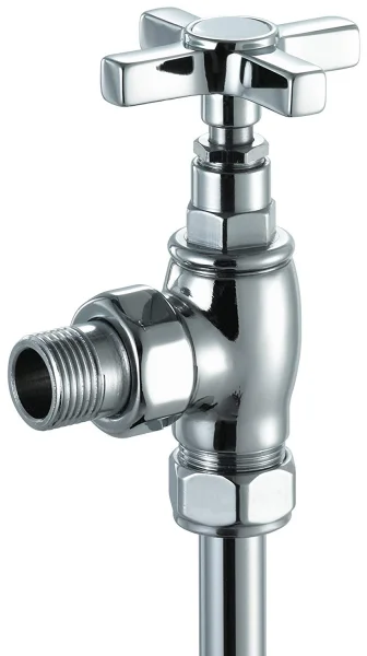 Vogue Art Deco Valves 1/2Inch 15mm - Chrome 126X80