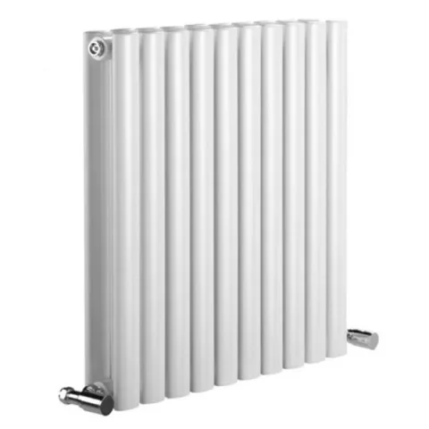 Reina Neva Designer Radiator - 550 X 590 Double White product image - Image 1