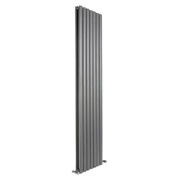 Reina Neva Designer Radiator - 1800 X 472 Double Anthracite
