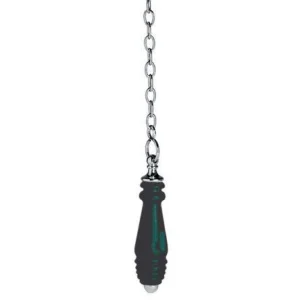 Lefroy Brooks Classic Black Ceramic Pull & Chain - Chrome