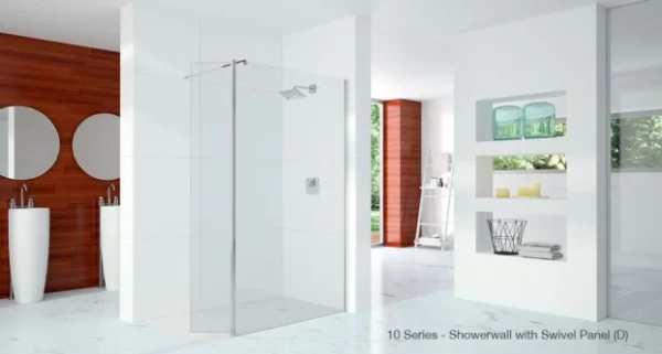 Merlyn 10 Series Shower Wall With Wall Profile Only 400mm