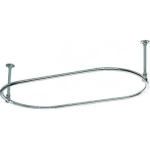 Vogue Shower Curtain Rail 1.2 Unheated Chrome  325X1625