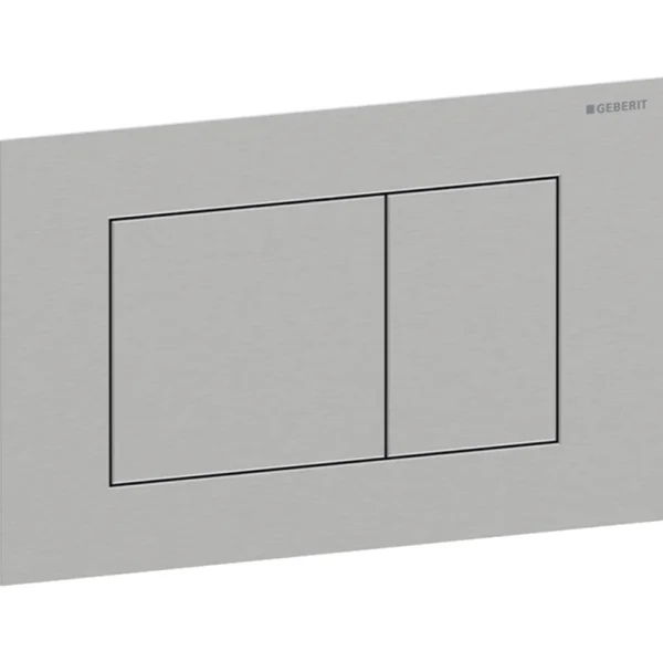 Geberit Sigma40 flush plate, square, dual flush Brushed