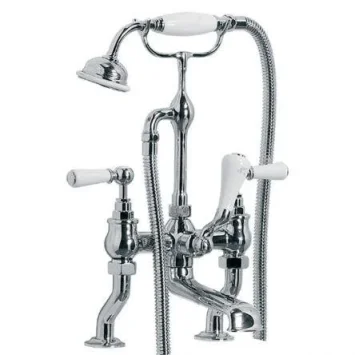 Lefroy Brooks Classic White Lever D/m Bsm - Antique Gold