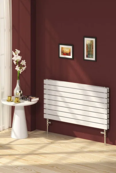 Reina Rione Designer Radiator - 544 X 1200 Double White