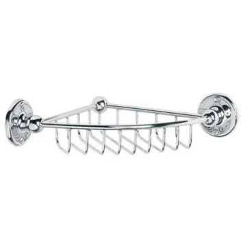 Lefroy Brooks Classic Edwardian Corner Shower Soap Dish - Chrome