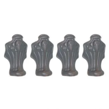 Lefroy Brooks Set Of 4 Cast Iron Bath Feet - Chrome