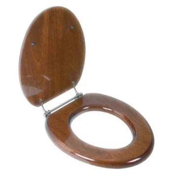 Lefroy Brooks Classic Mahogany Seat With Chrome Hinges