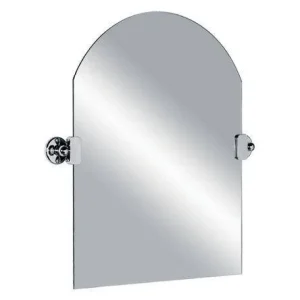 Lefroy Brooks Classic Edwardian Dome Top Tilting Mirror - Antique Gold