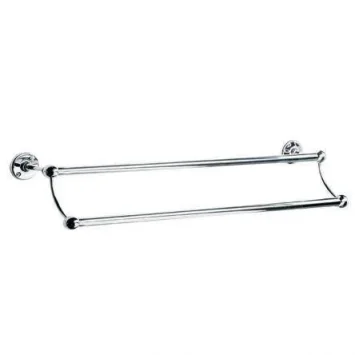 Lefroy Brooks Classic Edwardian 762mm Double Towel Rail - Antique Gold
