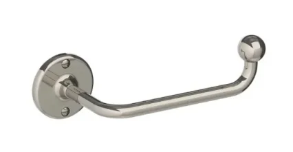 Lefroy Brooks La Chapelle Right Angle Toilet Paper Holder - Nickel