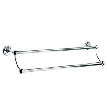 Lefroy Brooks Classic Edwardian 508mm Double Towel Rail - Nickel
