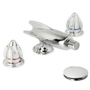 Lefroy Brooks Belle Aire Handle D/m 3h Rocket Bidet Set - Chrome