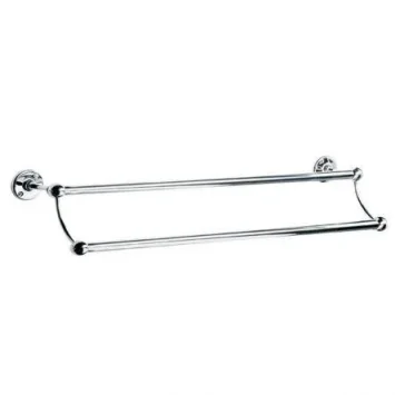 Lefroy Brooks Classic Edwardian 762mm Double Towel Rail - Chrome
