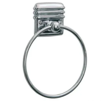 Lefroy Brooks Belle Aire Towel Ring - Nickel