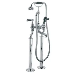 Lefroy Brooks Classic Black Lever Bsm With Standpipes - Chrome