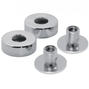Vado Pair Of Shower Elbows With Shrouds Chrome