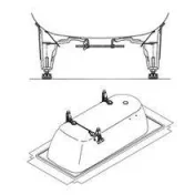 Kaldewei 5032 Box Bath Feet Only
