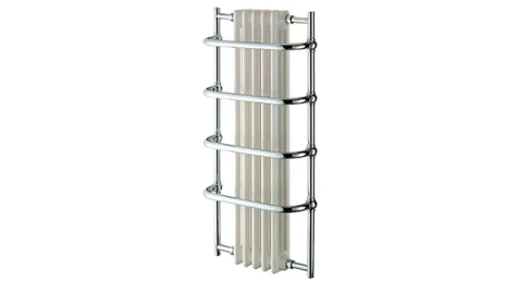 Vogue Sequel V Towel Radiator Dual Energy - Chrome 1000X525 detail view - Image 2