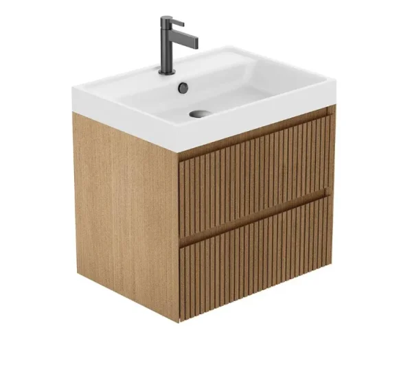 Vado Groove 600mm Vanity Unit - Wall Hung product image - Image 1