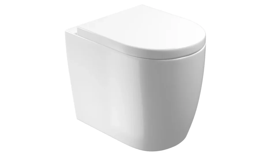 Saneux Uni Back To Wall Wc Pan - Rimless product image - Image 1