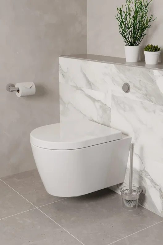 Saneux Uni Wall Hung Wc Pan - Rimless detail view - Image 3