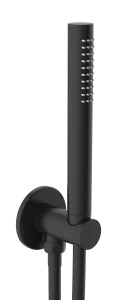 Just Taps Vos Round Wateroutlet With Hose And Handshower Matt Black