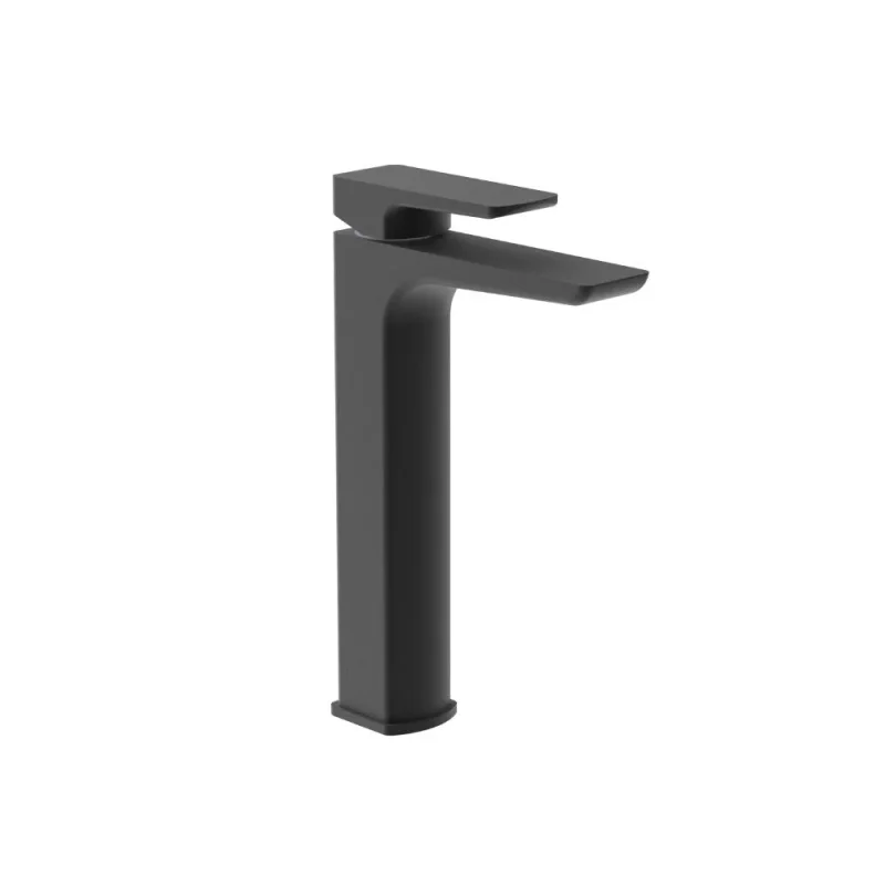 Saneux Fuji Tall Basin Mixer & Clicker Waste - Matte Black detail view - Image 2