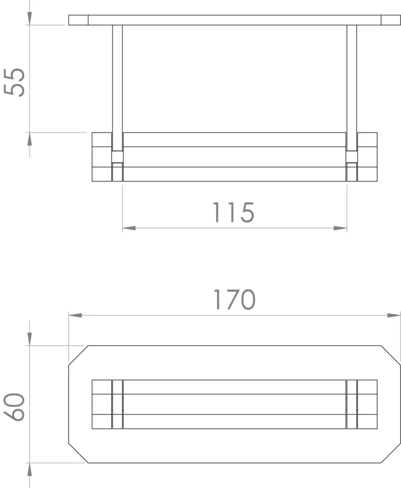 Saneux Cromwell Toilet Roll Holder - Chrome detail view - Image 4
