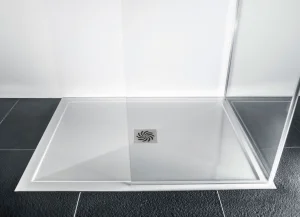 London Showers  Symmetry Slim 25 1800 x 800mm Tray & Waste - White