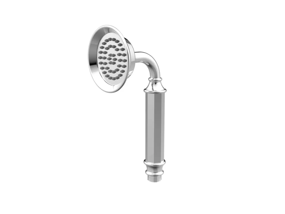 Saneux Cromwell Shower Handset - Chrome detail view - Image 3