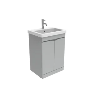 Saneux Indigo 60cm 2 Door Floor Standing Unit - Dove Grey