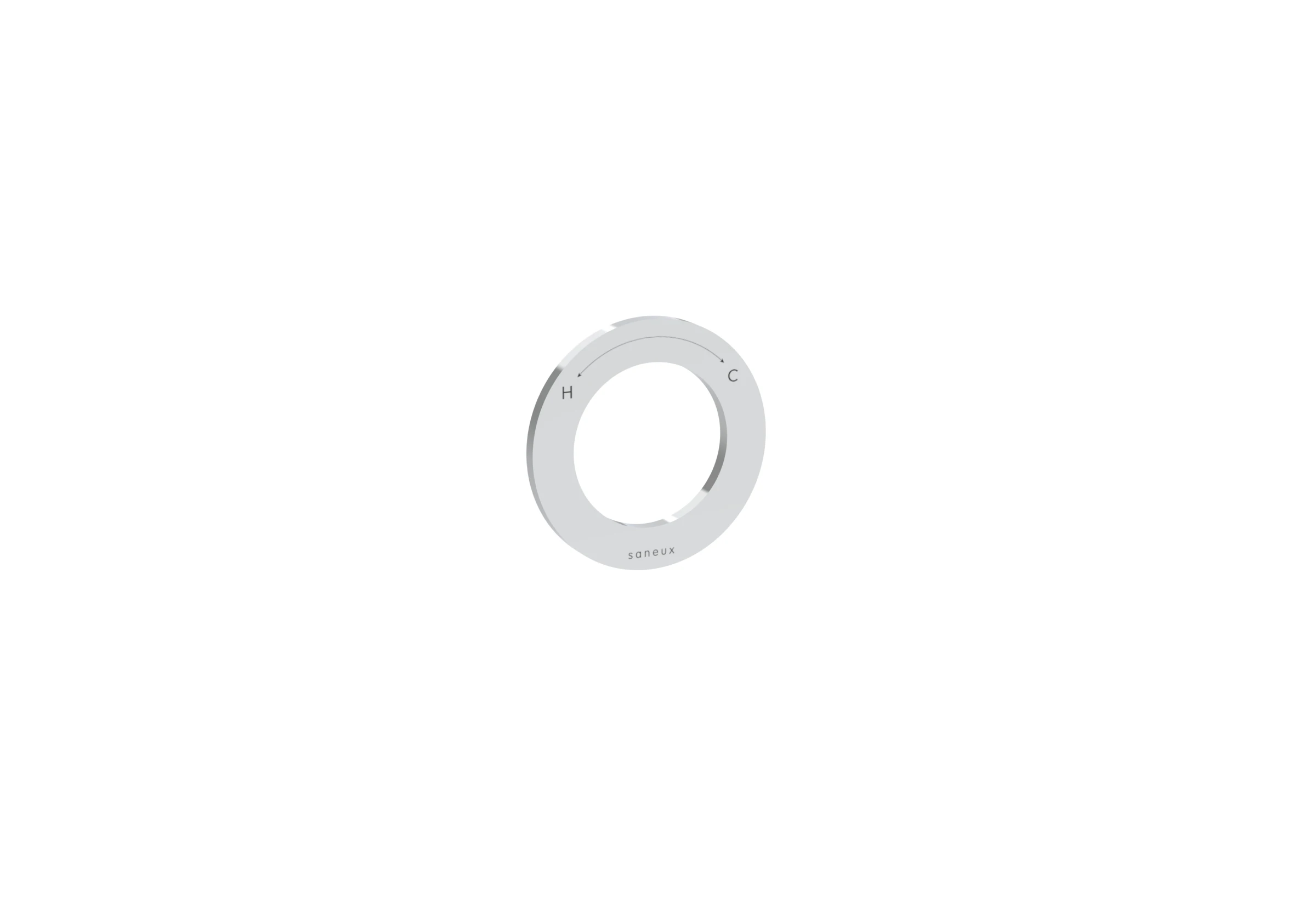 Saneux Cos - Ring Valve - Thermostatic Ring & Shroud - Chrome
