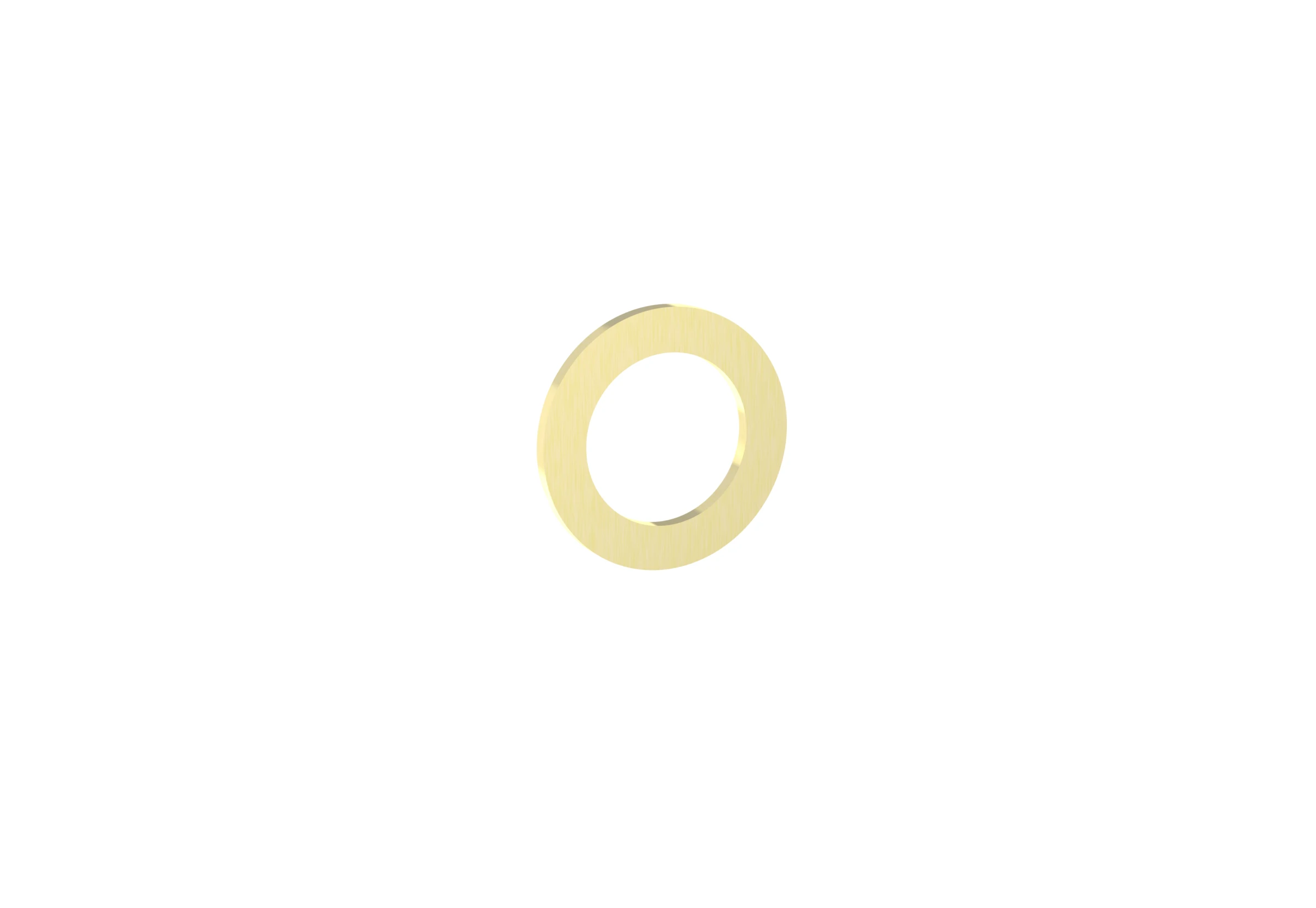 Saneux Cos - Ring Valve - 1 Way Diverter Ring & Shroud - Brushed Brass