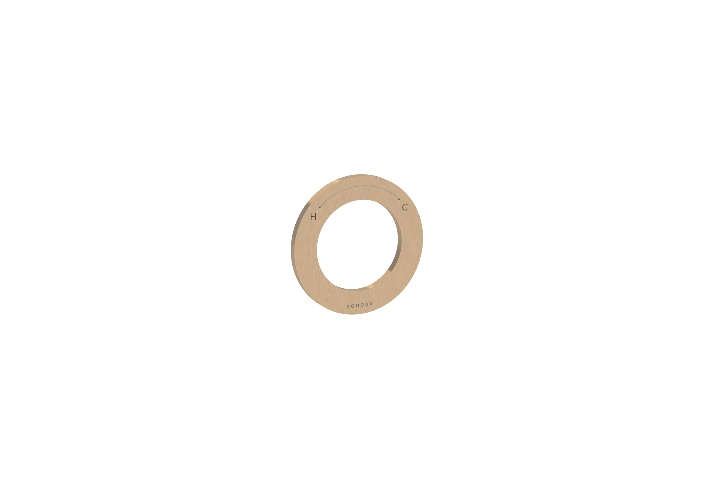 Saneux Cos - Ring Valve - Thermostatic Ring & Shroud - Brushed Bronze