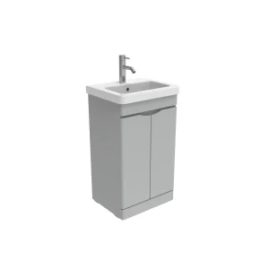 Saneux Indigo 50cm 2 Door Floor Standing Unit - Dove Grey
