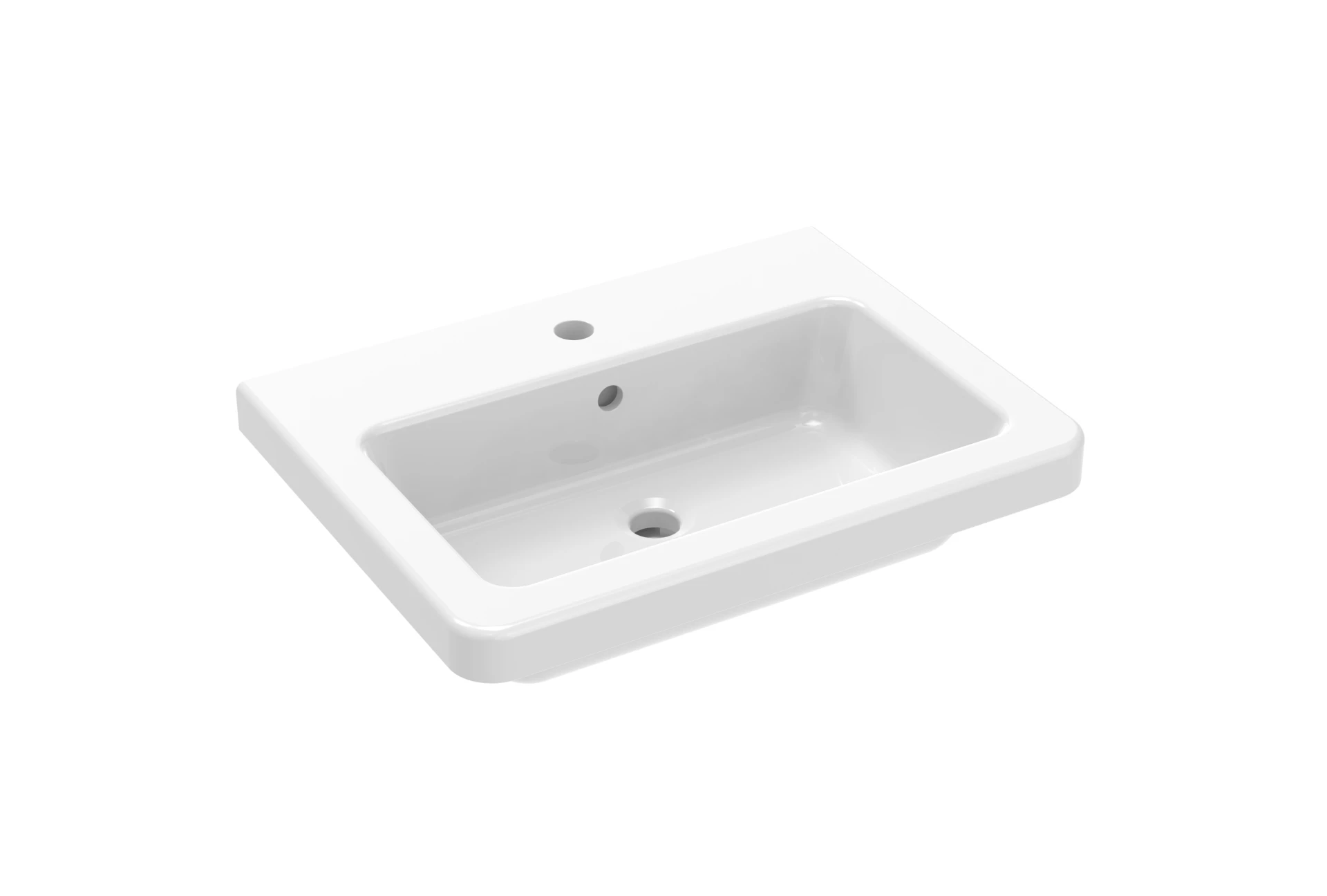 Saneux Indigo 60x45cm Washbasin 1th - European / Alpine White