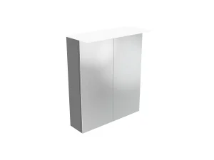 Saneux Austen 60cm 2 Door Electric Mirror Cabinet - Matte Iron Grey