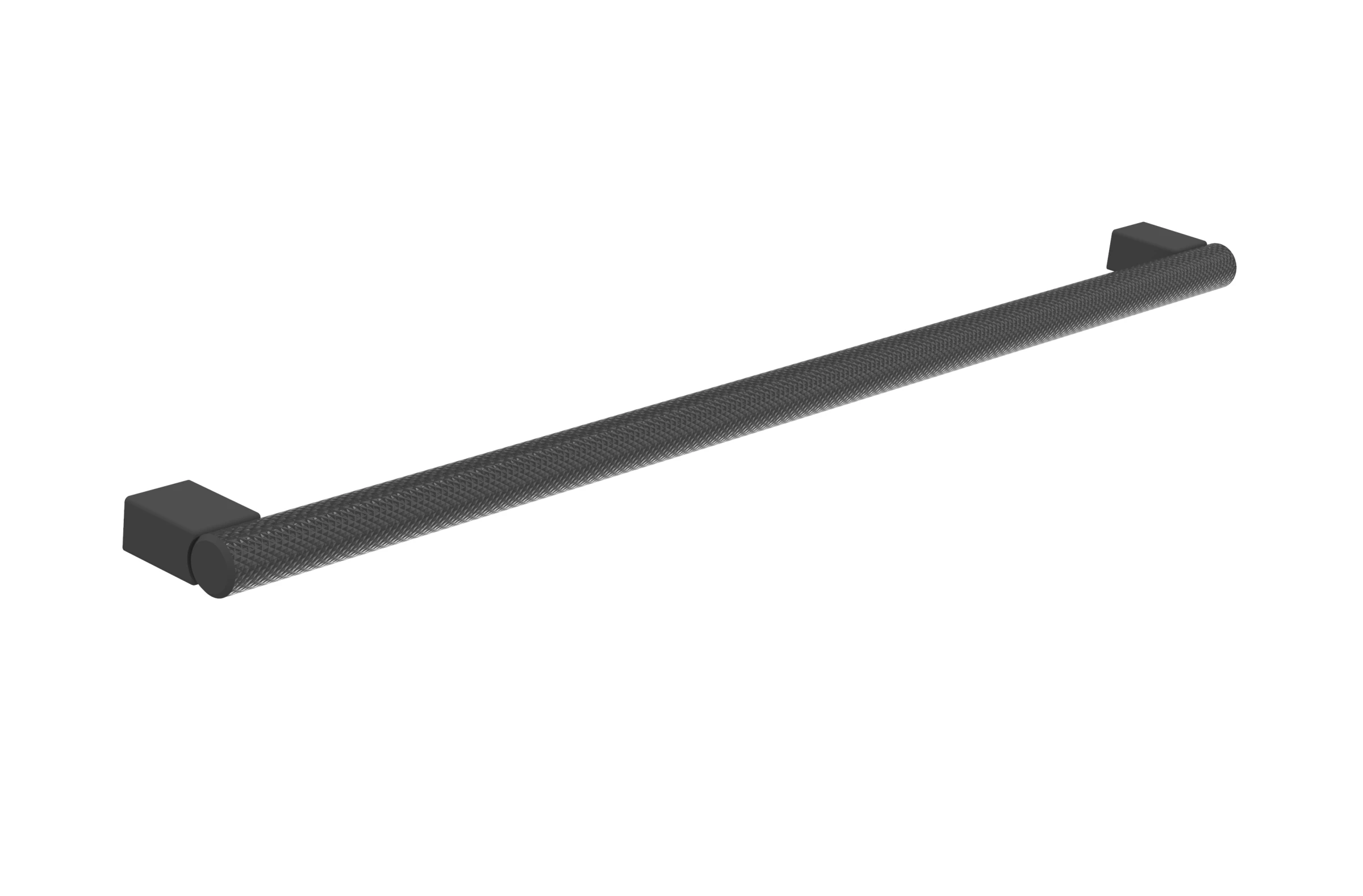 Saneux Handles Madrid 346mm Knurled Handle - Matte Black - 320mm Centres