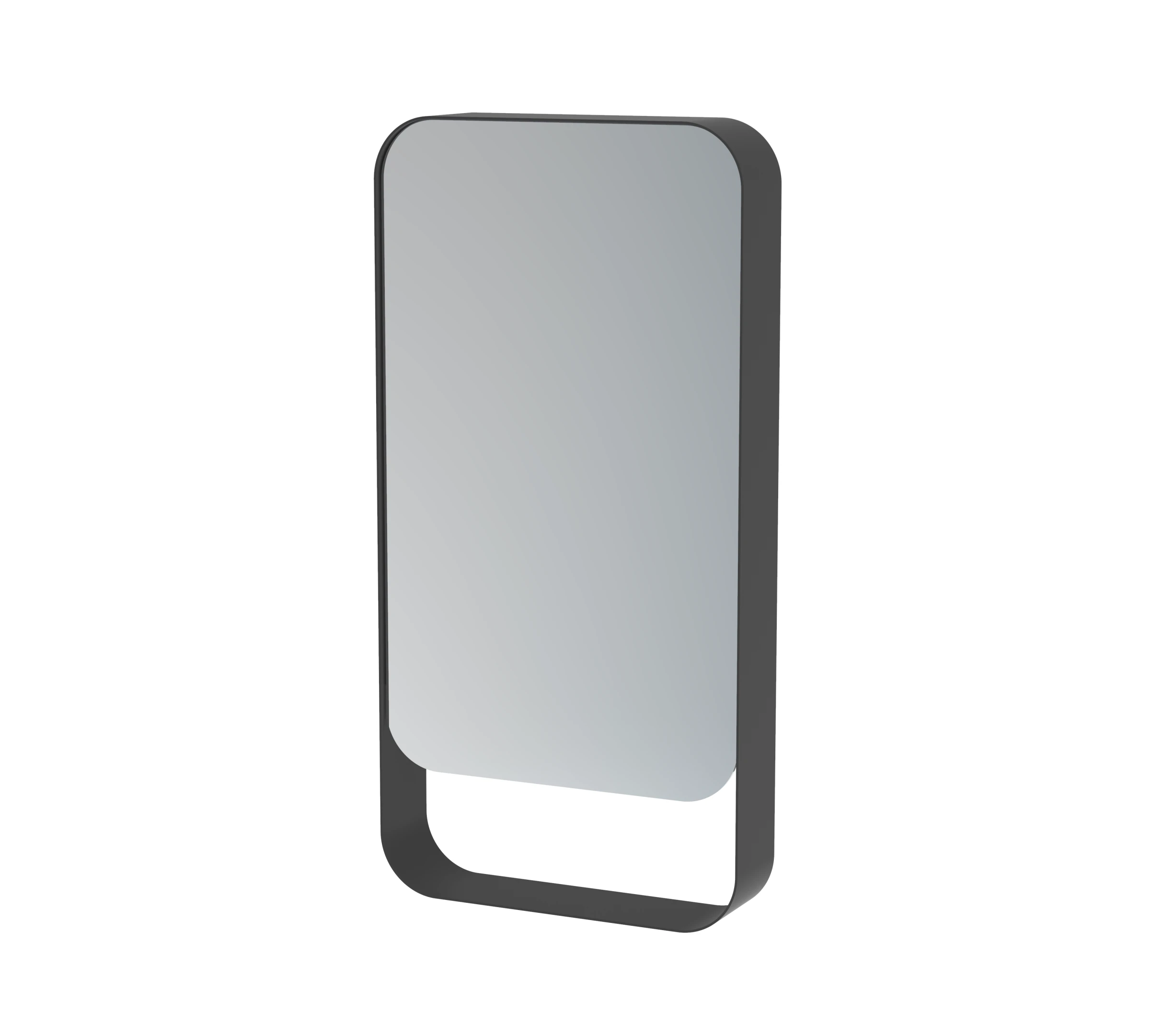 Saneux Volato 50cm Right Hand Mirror Cabinet - Matte Black