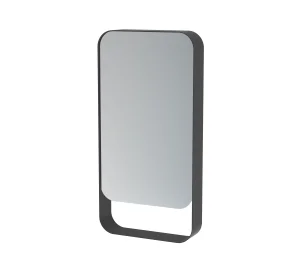 Saneux Volato 50cm Right Hand Mirror Cabinet - Matte Black