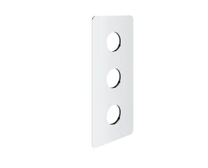 Saneux Cos 3 Way Shower Plate & Shrouds - Portrait - Chrome